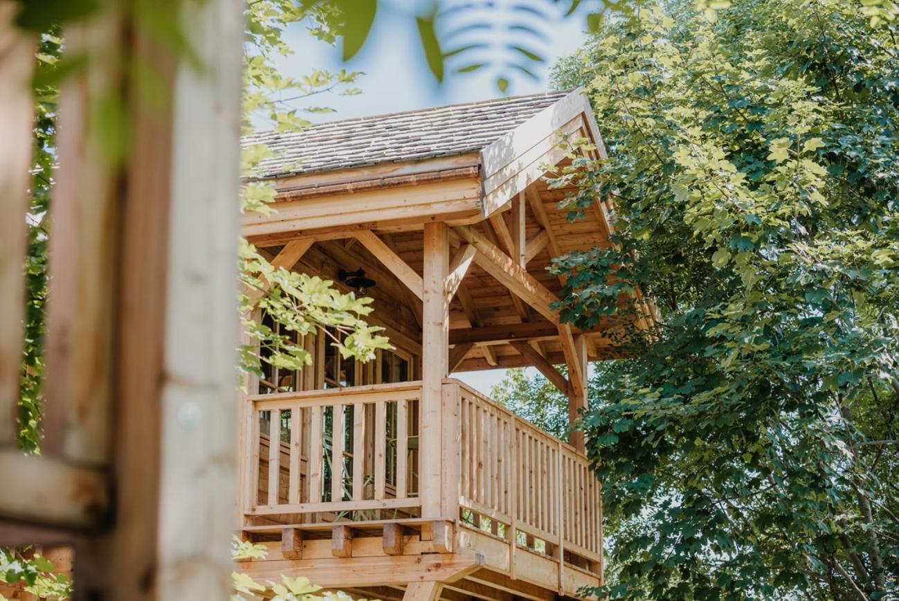 Les Cabanes Du Dauphine Et Logis A La Ferme Гап Екстериор снимка